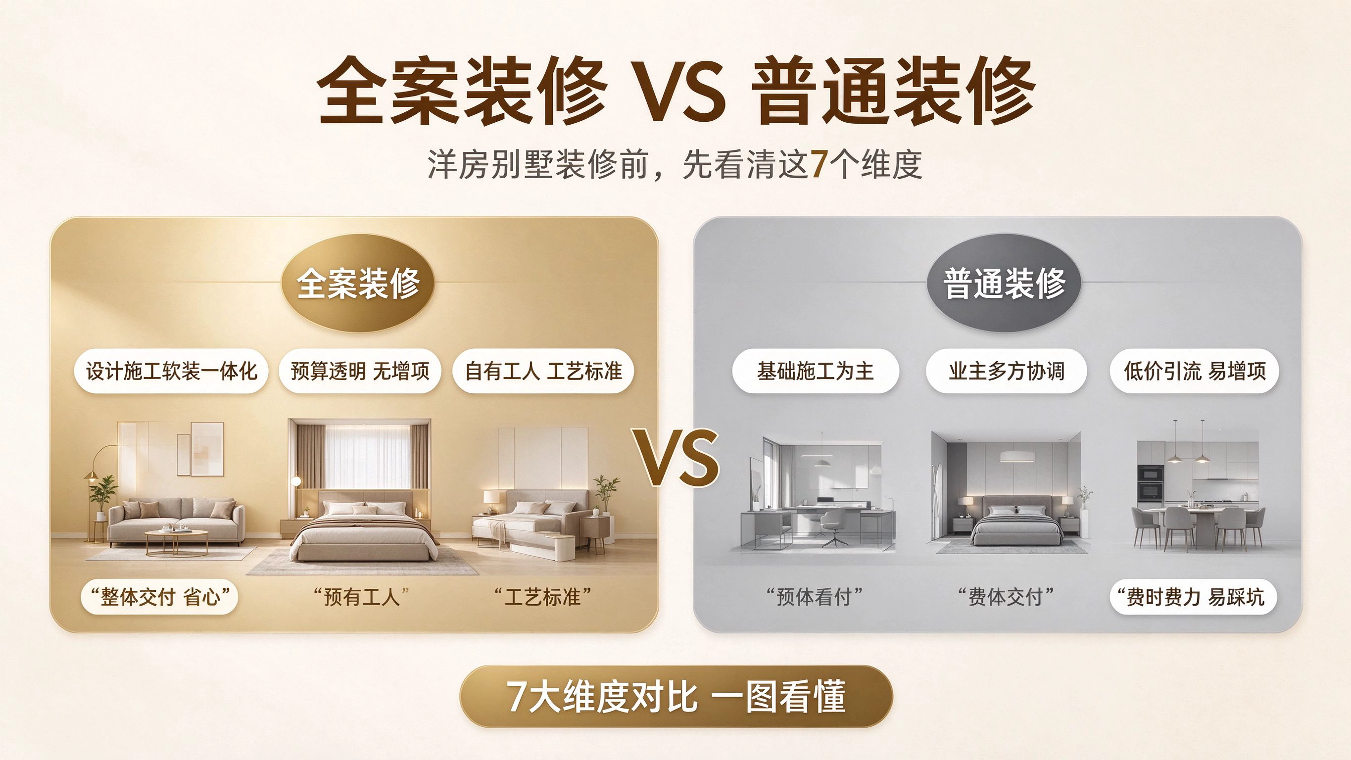 宏韵全案装修VS普通装修